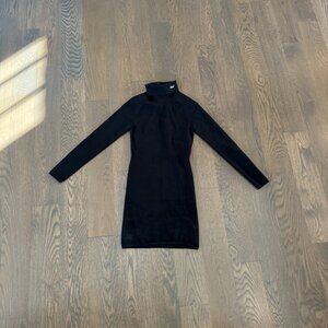 Kith Black Turtleneck Mini Dress | Long Sleeve | Size S